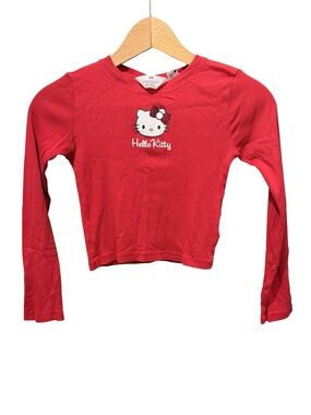 H&M Red Hello Kitty Long-Sleeve Tee